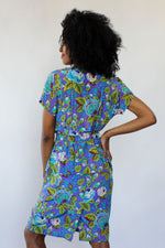 Purple Peplum Dress M