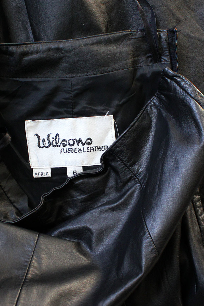 Leather Trumpet Skirt S