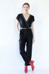 Champ Satin Wrap Jumpsuit S/M