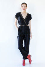Champ Satin Wrap Jumpsuit S/M