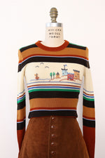 Castle Cross Stitch Sweater S/M