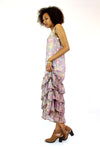ruffled sheer dress S/M