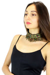 brass bells tribal choker