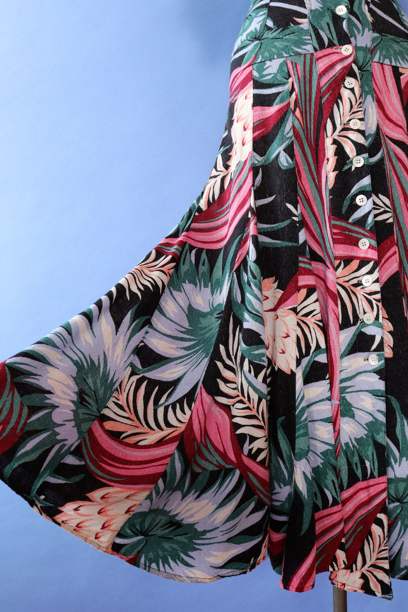 Karen Alexander Lost in the Tropics Flare Dress XS/S