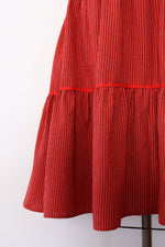 Tiered Ticking Stripe Skirt S