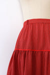 Tiered Ticking Stripe Skirt S
