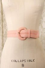 Blush Pink Braided Belt
