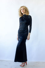 Manning Silver Cowl Neck Gown XS/S