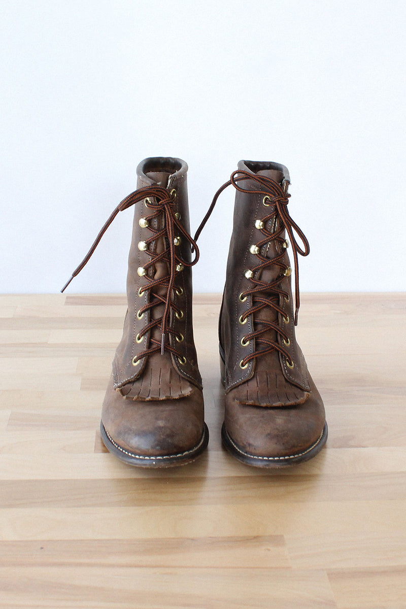 Laredo Sepia Kiltie Boots 7