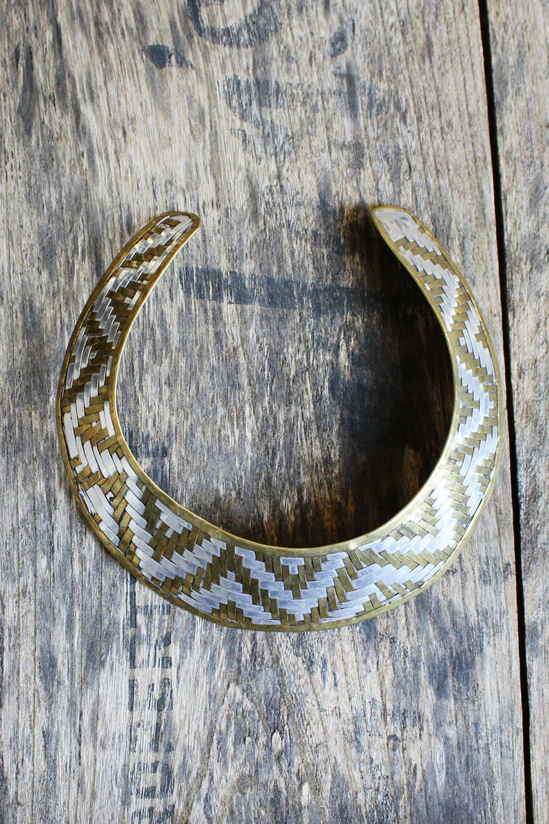 Woven Mix Metal Choker