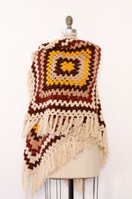 Granny Crochet Fringe Shawl
