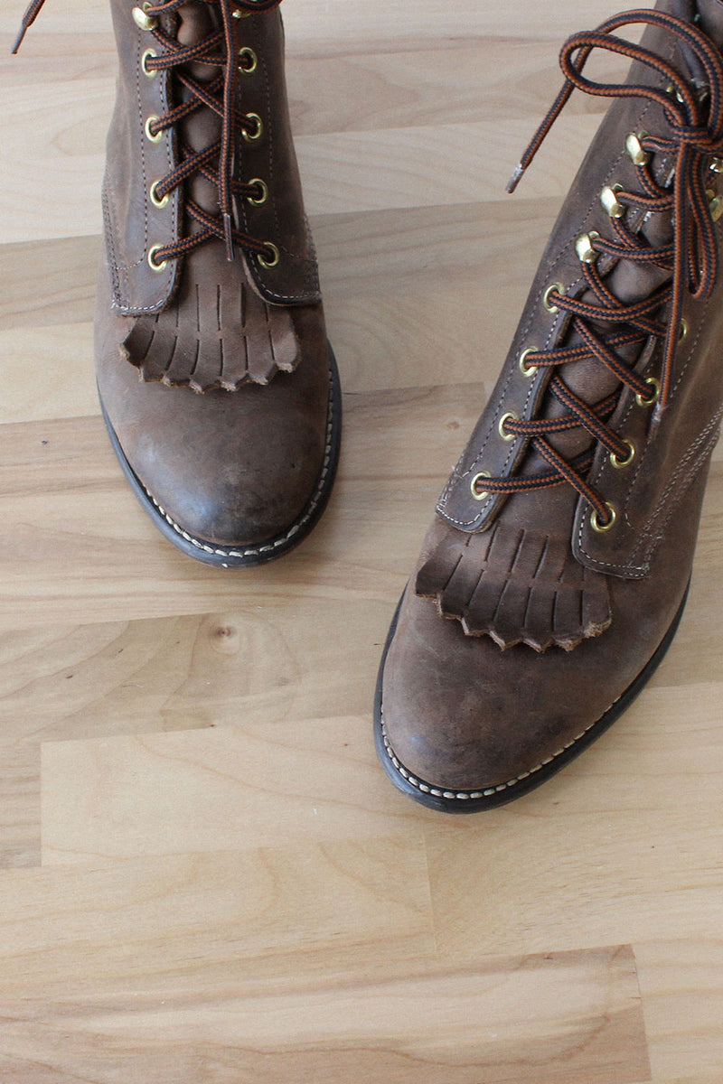 Laredo Sepia Kiltie Boots 7