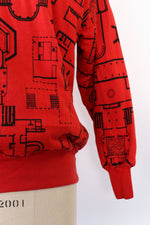 Blueprint Puffy Quilted Sweatshirt S/M
