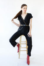 Champ Satin Wrap Jumpsuit S/M