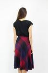 Jewel Plaid Flare Skirt S