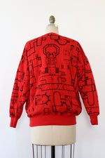 Blueprint Puffy Quilted Sweatshirt S/M