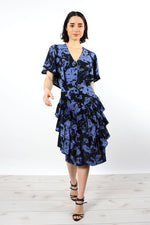 Barbara Ruffle Silhouette Dress S