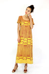 Saffron Tribal Maxi Dress S/M