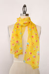 Floaty Floral Long Scarf