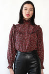 Chaus Peasant Paisley Blouse S
