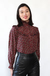 Chaus Peasant Paisley Blouse S