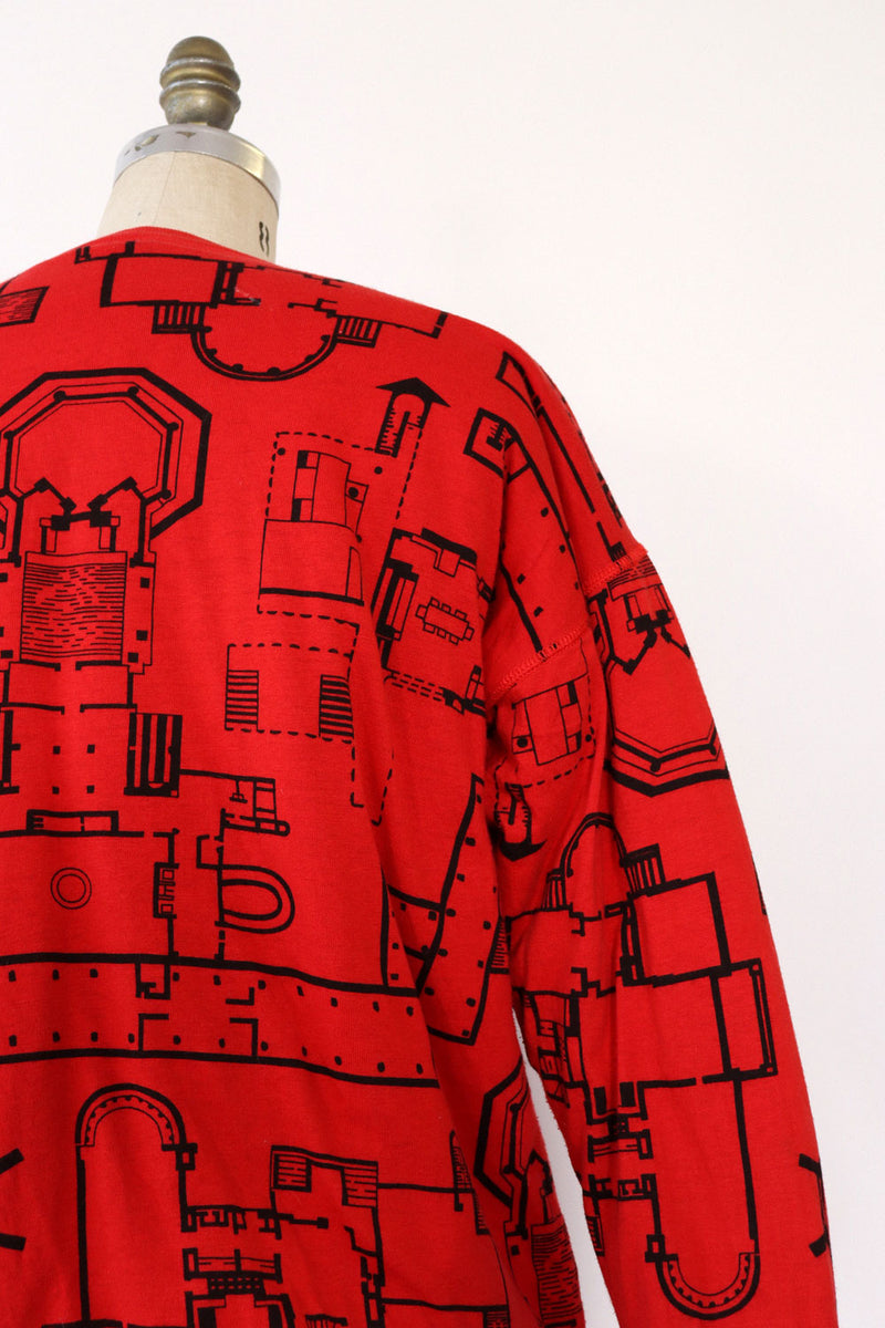 Blueprint Puffy Quilted Sweatshirt S/M