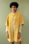 Sixties Suede Crop Sleeve Coat S/M