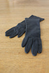 Midnight Blue Leather Gloves