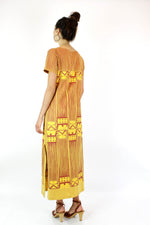 Saffron Tribal Maxi Dress S/M