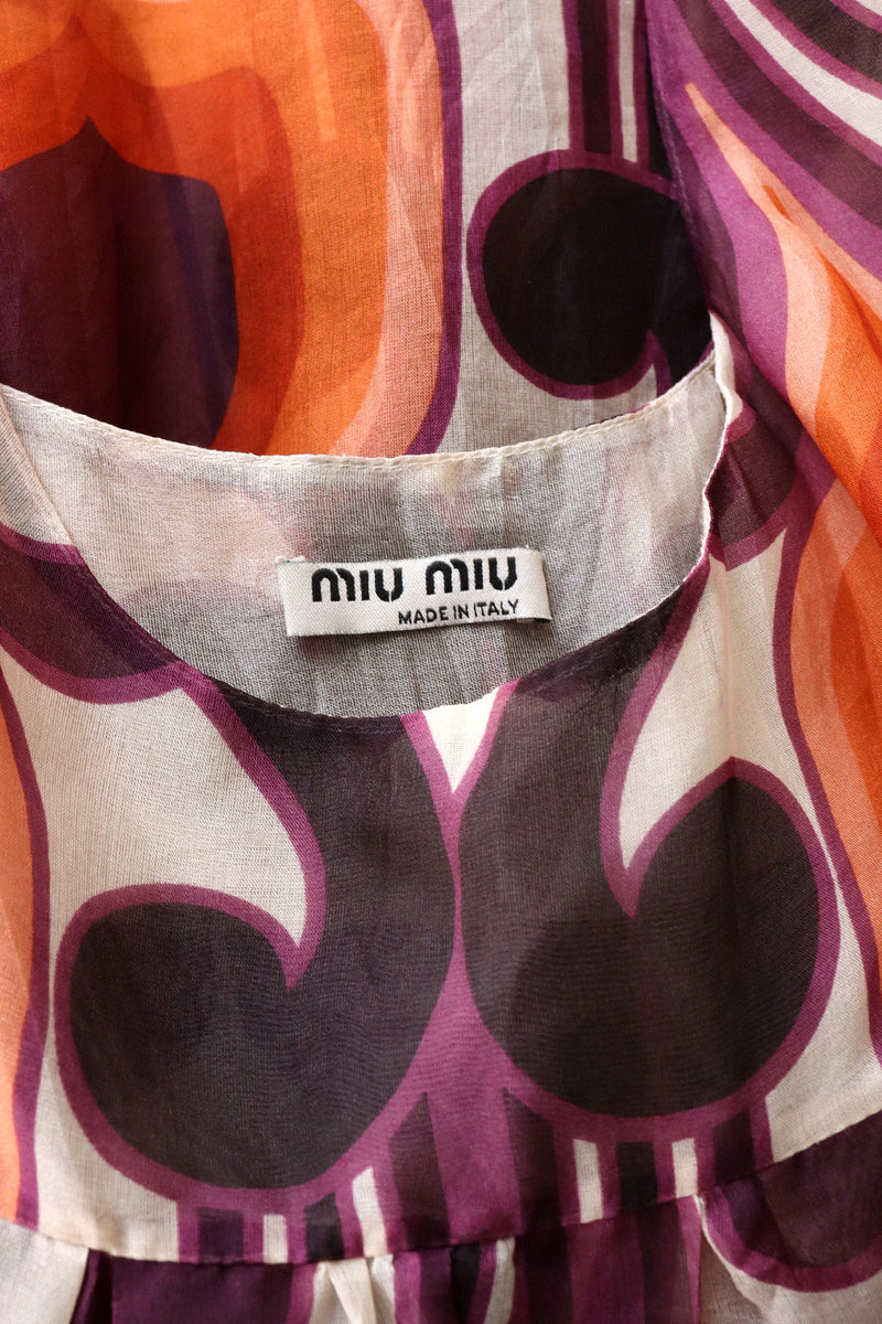 Miu Miu Organza Babydoll Top S/M