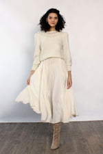 Snow White Puff Sweater M/L