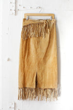 Desperado Suede Fringe Skirt M/L