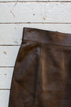 Akris Buttery Leather Skirt M