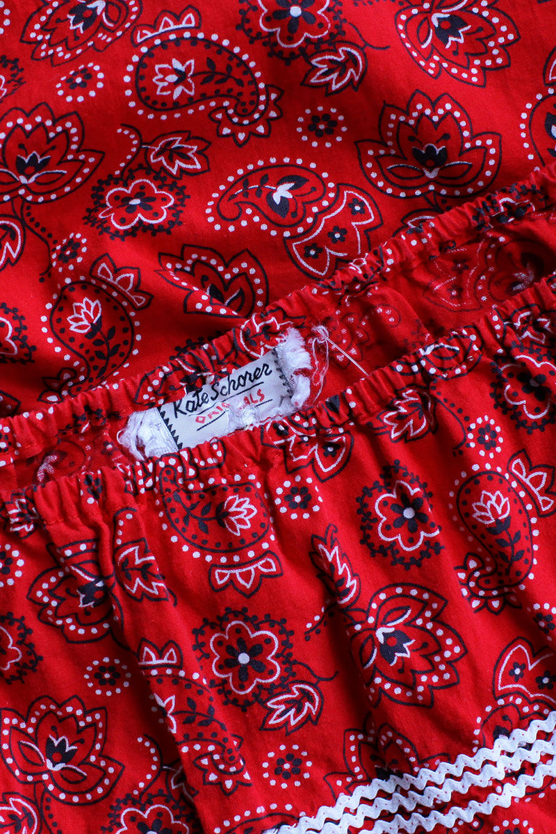 Scarlet Bandana Off Shoulder Top