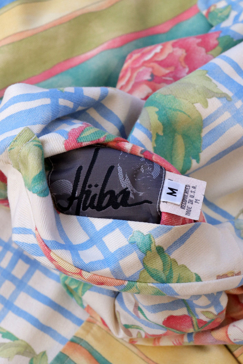 Reversible Floral Stripe Slouch Jacket S/M