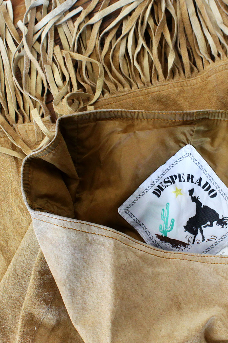 Desperado Suede Fringe Skirt M/L