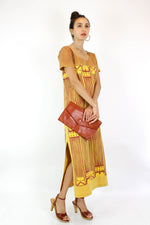 Saffron Tribal Maxi Dress S/M