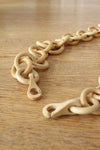 Hand Carved Wooden Chain Necklace