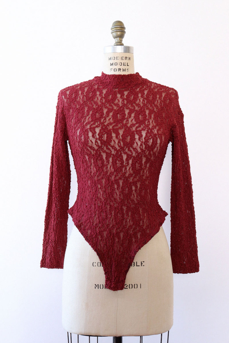 Merlot Lace Bodysuit M/L