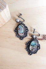 Abalone Mexican Silver Earrings