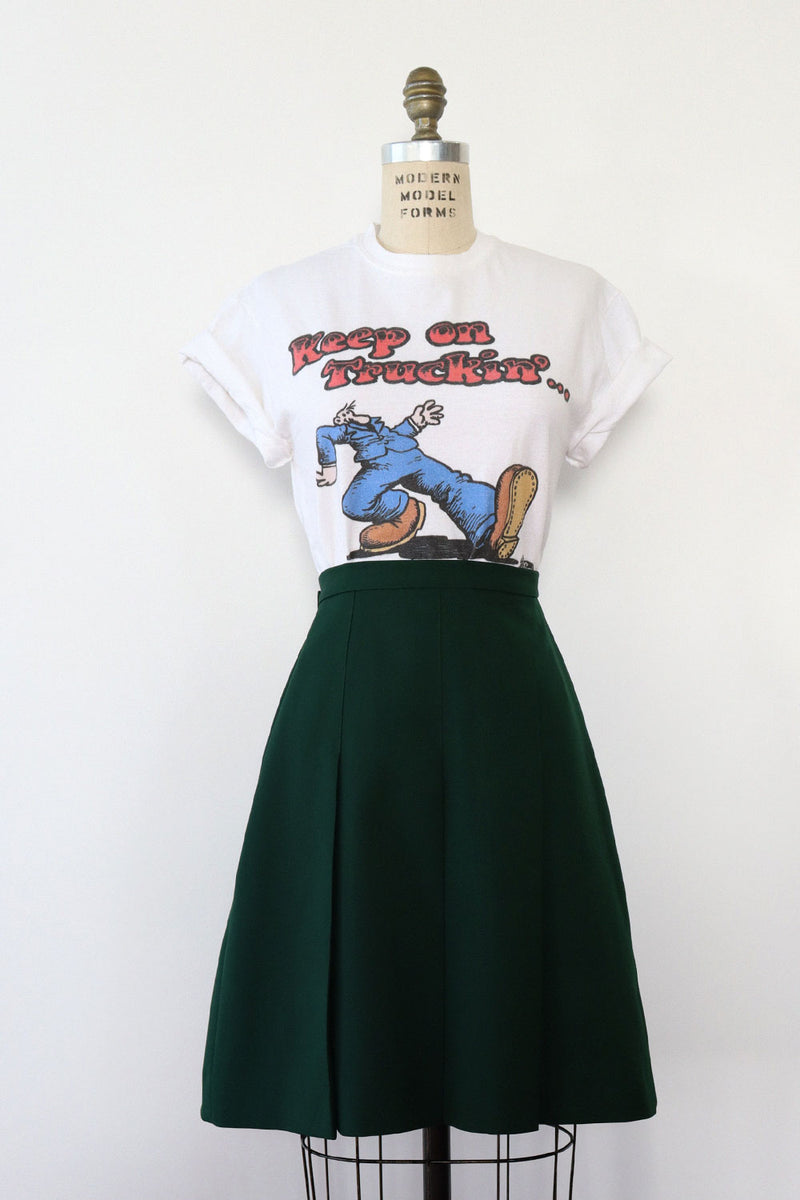 Ivy Green Box Pleat Skirt S