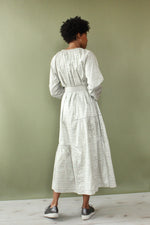 Silver Stripe Smock Dress S-L