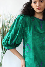 Flora Kung Emerald Silk Dress M