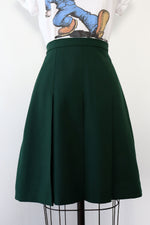 Ivy Green Box Pleat Skirt S