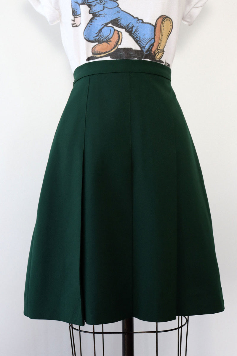 Ivy Green Box Pleat Skirt S