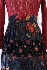 Patchwork Velvet Dancing Skirt L/XL