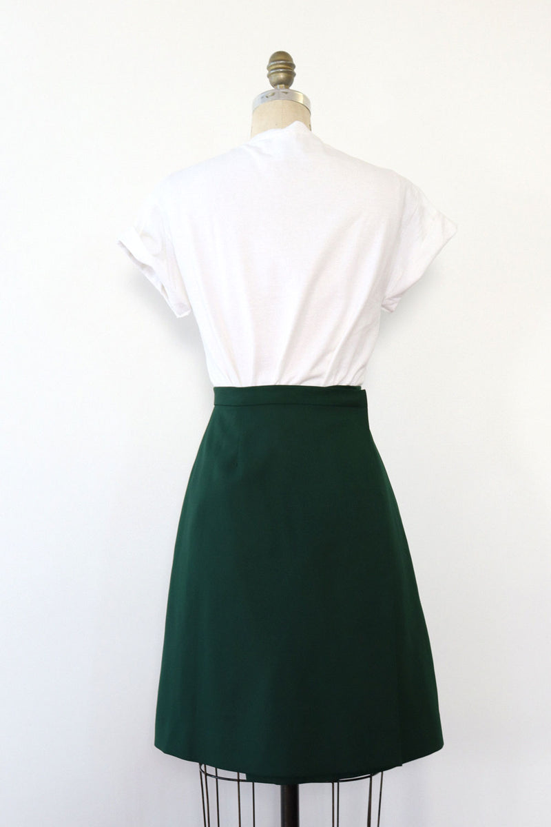 Ivy Green Box Pleat Skirt S