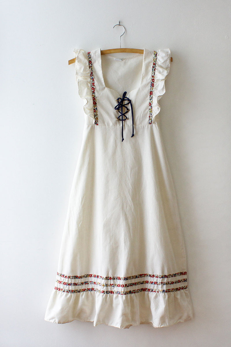 Debbie Ruffle Day Dress XS