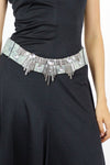 Nina Arjani celestial crystal leather belt M