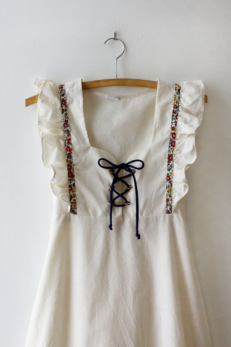 Debbie Ruffle Day Dress XS